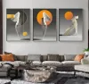 Modern and simple decorative paintings for the entrance foyer, orange minimalist background wall paintings for the living room, and light luxury corridor hanging paintings Application Scenario